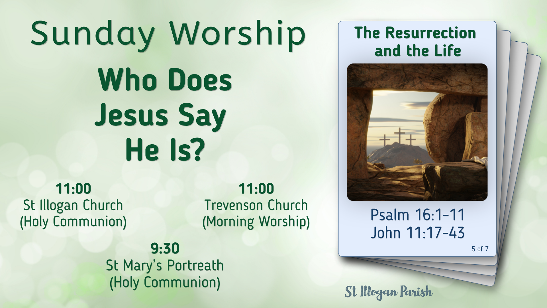 Who Does Jesus Say He Is (1)